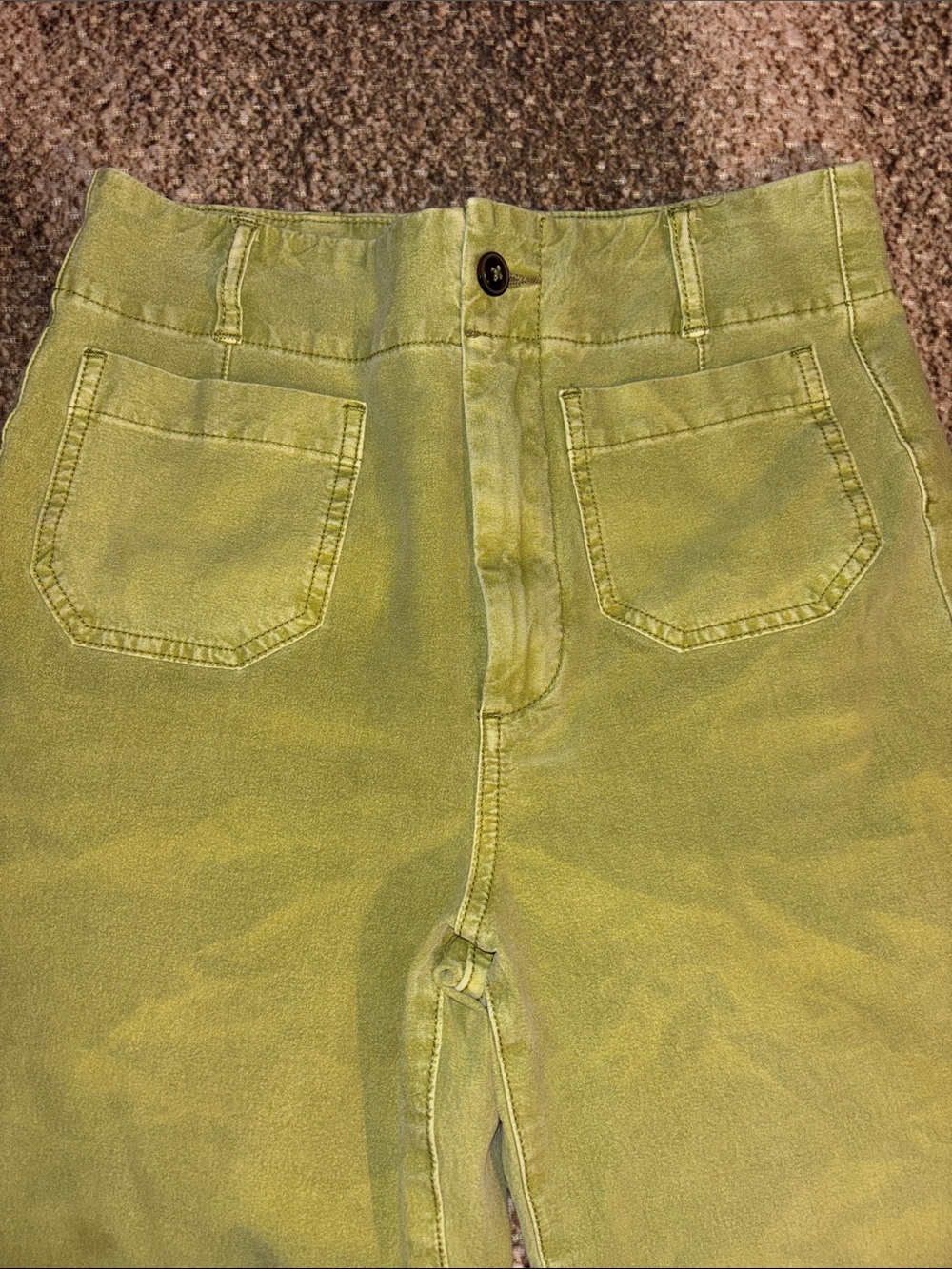 Pilcro The Skipper Olive Green Jeans Size 27 EUC - Picture 5 of 14